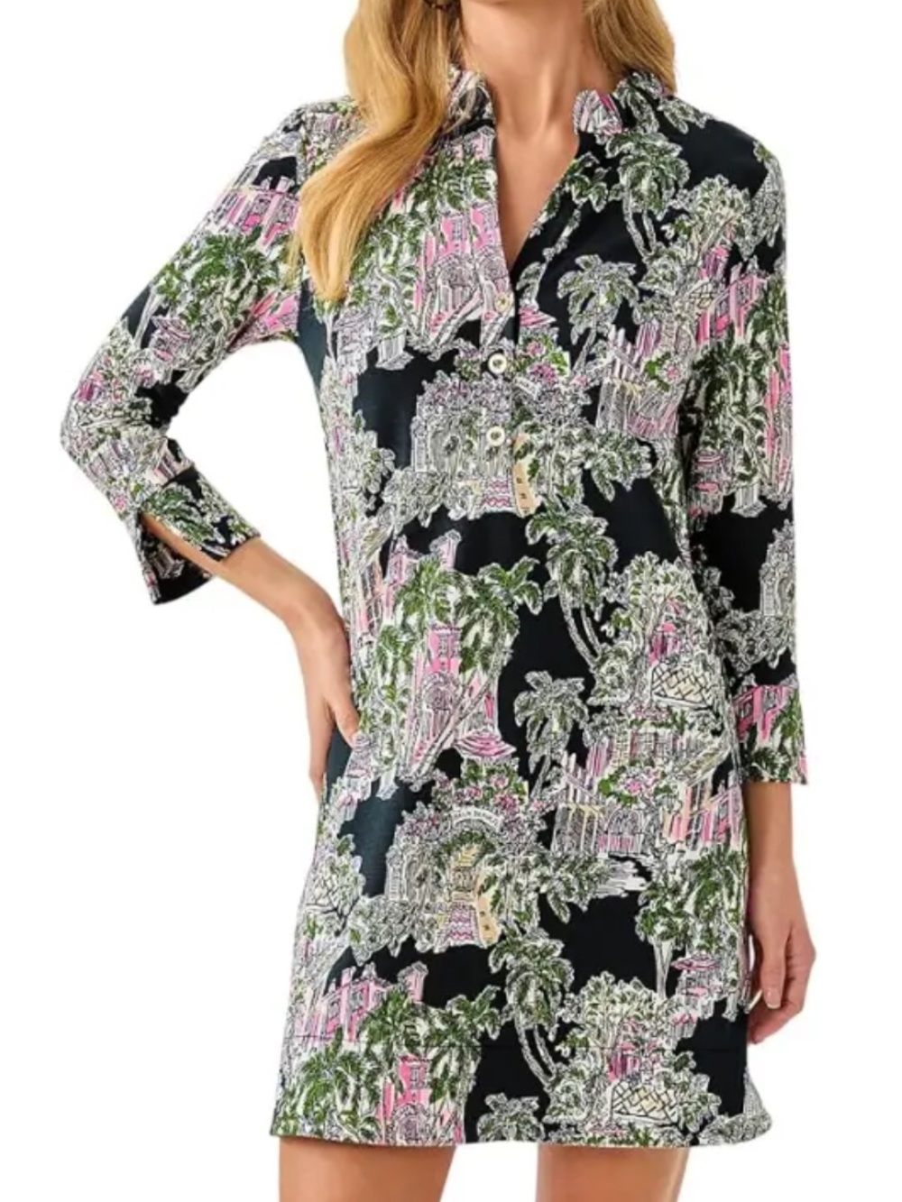 ·Lilly Pulitzer· Knightley Dress in Onxy PB Anniversary Toile Size Small